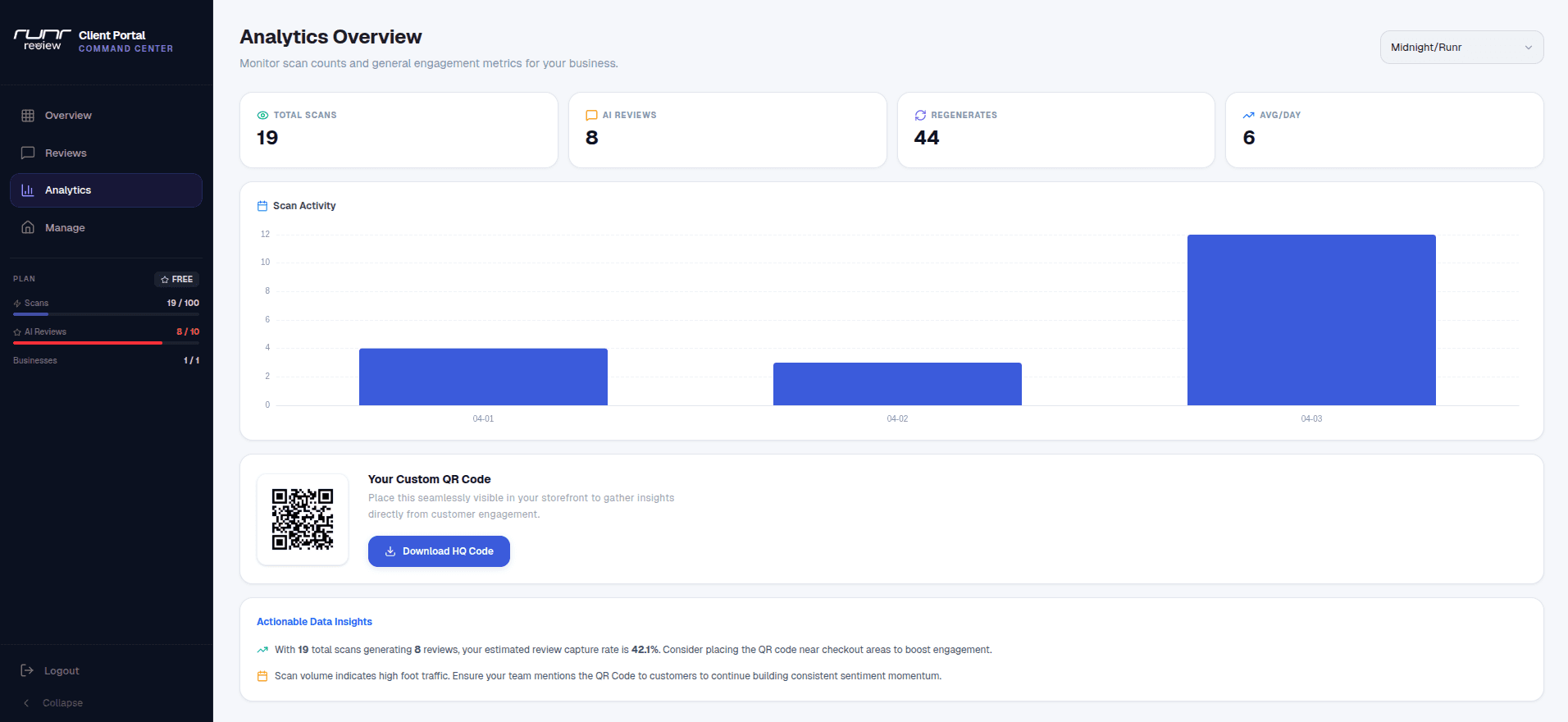 Collect Reviews via QR & Link